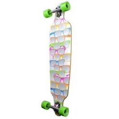 White Shades Drop Through Longboard 40" From Punked - Complete