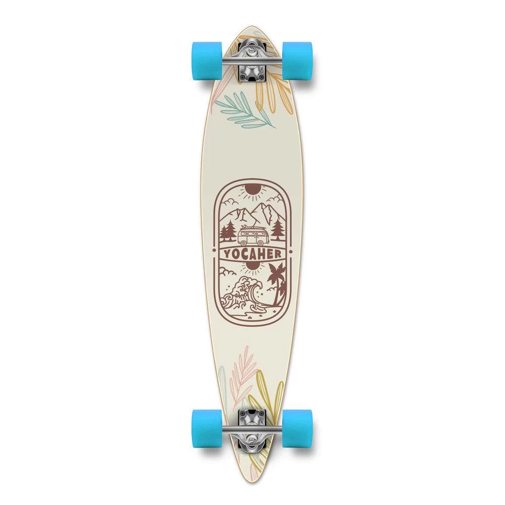 Yocaher Adventure Colored 40" Pintail Longboard
