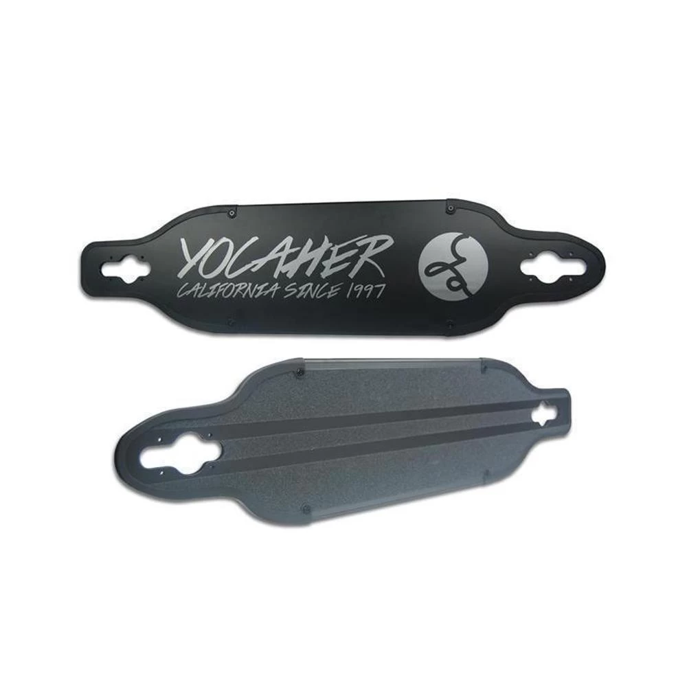 Yocaher Aluminum Drop Through Black 36" Longboard Deck - Image 2