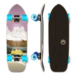 Yocaher Old School Longboard Complete - VW Bettle Series - Yellow